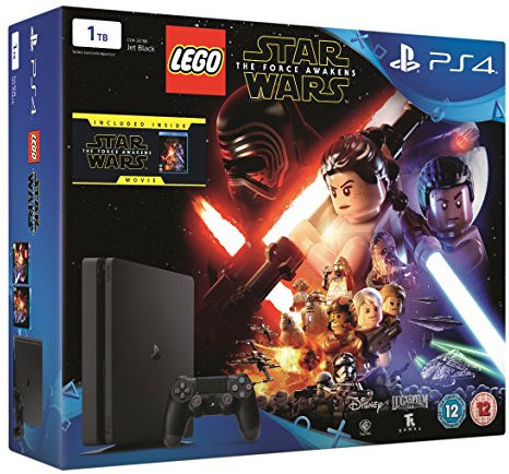 Sony PlayStation 4 1TB Console with LEGO Star Wars: The Force Awakens Game + Blu-Ray Movie