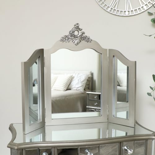 Melody Maison Ornate Triple Dressing Table Mirror - Tiffany Range