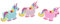 Schnooridoo 12 Softringe - Einhorn Unicorn - Kinderring Soft Ring Kindergeburtstag Give Away