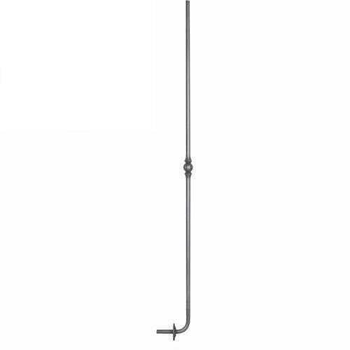 DECO FER FORGE Barreau rond diam 14 avec rosace H 1200 mm