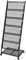yorten Prospektständer Prospekthalter aus Stahl 6 Regalen A4 mit Lenkrollen Schwarz 47,5 × 43 × 133 cm (L × B × H)