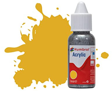 Humbrol DB0016 Metallic-14ml Acrylic Paint, No 16 Gold-Metallic, 14 ml (Pack of 1)