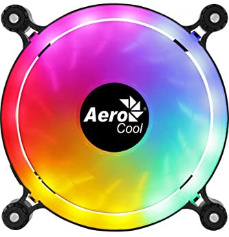 Aerocool SPECTRO12, Negro, 120 x 120 x 25 mm