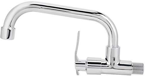 Rubinetto singolo per acqua fredda, rubinetto universale durevole a parete G1 / 2in per uso domestico(LQ-3093 20cm)