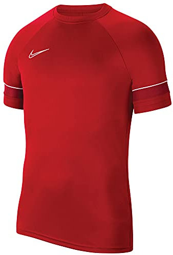 NIKE Men's M Nk Dry Acd21 Top T Shirt, University Red/White/Gym Red/White, XXL UK