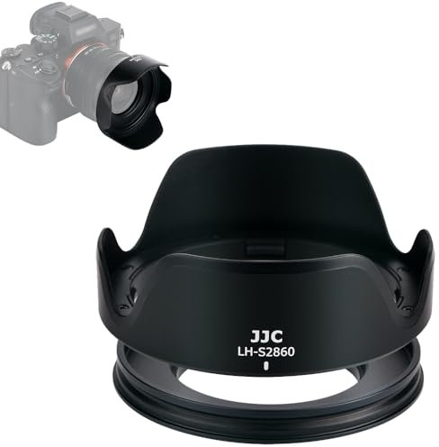JJC Gegenlichtblende für Sony FE 28-60 mm f/4-5.6 Objektiv & E PZ 16-50 mm f/3.5-5.6 OSS Objektiv auf Sony Sony A6300 A6400 A6500 A6600 DSLR Kamera