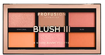 Palette blush III Profusion Cosmetics - 6 tonalità