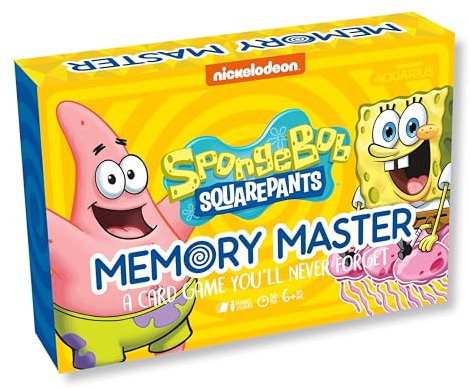 AQUARIUS Bob L'EPONGE - Jeu de Cartes Memory Master (UK)
