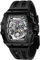 TSAR BOMBA Luxus Herren Automatik Mechanische Uhr-Japanisches Uhrwerk-Saphirglas-50M Wasserdicht Herrenuhr-Quadratische Armbanduhr Silikonarmband Leuchtend Elegante Geschenke für Männer