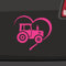 Herz Traktor Aufkleber -6 Größen 21 Farben- Landwirt Trekker Zugmaschine Love