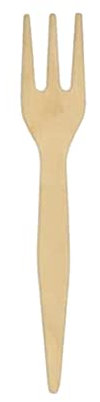 MAQA 250 pz Forchettine legno di betulla 8.5 cm forchette usa e getta finger food forchettine a 3 punte biodegradabili e compostabili