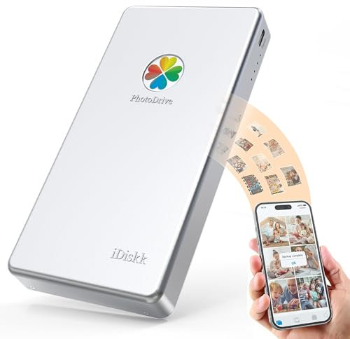iDiskk MFI Certified 1TB iPad iPhone External Hard Drive Android Photo Storage Stick Drive for iPhone 13/12/12 Pro Max/12 pro/11 pro/X/XR,MacBook PC