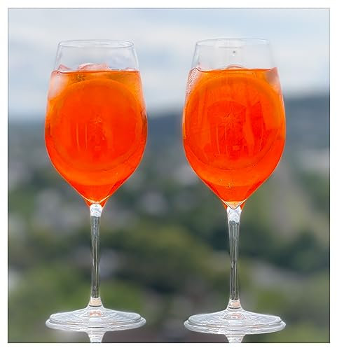 Topkapi Aperol Spritz Glas Grissenbach XL – Aperol Spritz Bicchieri da cocktail, 450 ml, vetro professionale senza piombo per Aperol, Lillet, Hugo, Amalfi, cocktail, 6 pezzi