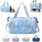 YOUYIKE Sporttasche Mädchen, Einhorn Yogatasche, Reisetasche Kinder, Schwimmtasche, Wasserdicht Turnbeutel, Gym Bag, Sportrucksack, Trainingstasche mit Schuhfach & Nassfach, Blau