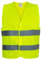 PROOF COMFORT & SAFETY Warnweste Auto Reflektorweste Leuchtweste Fahrrad Fahrradweste Reflektierend Sicherheitsweste Reflektierende Weste Unfallweste Pannenhilfe 1 Stück Leuchtend Gelb XL