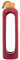 for you Nachhaltige Trinkflasche red berry | 1000ml aus Glas mit Silikonhülle und spülmaschinenfest | 1Liter Auslaufsichere Wasserflasche mit Bambusdeckel | 100% BPA frei | geeignet von -20°C – 150°C