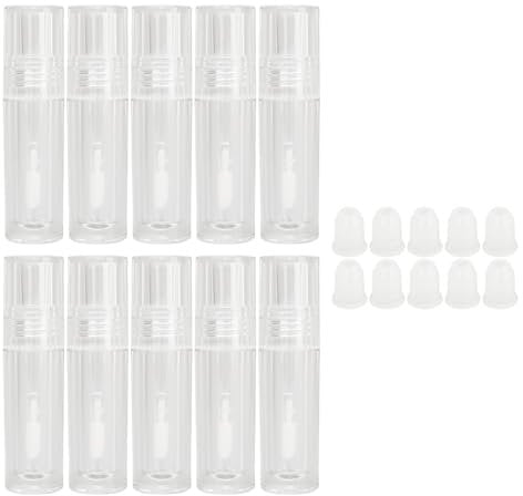 10pcs 2ml Empty Lip Gloss Tubes Containers, Refillable Transparent Lip Glaze Bottle Leakage Proof Lip Balm Bottles for Lip Cosmetic