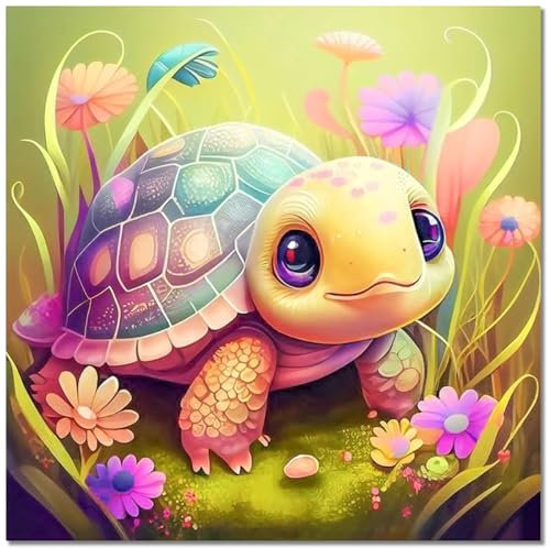 Frundoo DIY Diamond Painting, 5D Diamanten Painting Bilder Erwachsene mit Zubehör Rund Vollbohrer Diamant Malerei Kunst Handwerk Set für Home Wand Dekor 30x30cm