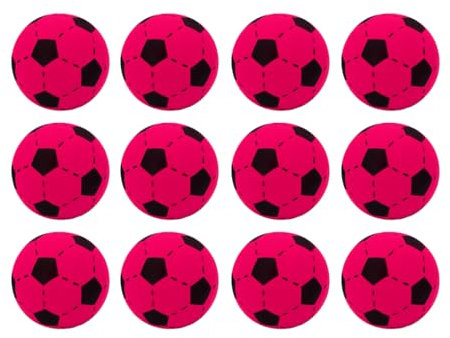 Kyto Softball 20cm Schaumstoff Ball | Fußball für Outdoor und Indoor | geeignet für Kinder ab 36 Monaten (12 Bälle, Fuchsia)