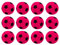 Kyto Softball 20cm Schaumstoff Ball | Fußball für Outdoor und Indoor | geeignet für Kinder ab 36 Monaten (12 Bälle, Fuchsia)
