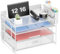 Marbrasse Schreibtisch Organizer-Tablett,4-Stöckig Papier Briefablage Organizer mit Schublade,2 Stifthalter,Netz-Schreibtisch-Organizer für Zuhause Bürobedarf(Weiß)