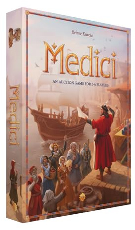 Renegade Games | Medici | Auktionsspiel & Set-Sammlung in der Renaissance | 2–6 Spieler | 60 Minuten