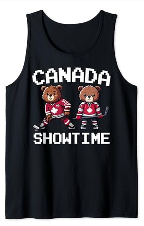 Kanada Cute Bear Eishockey Trikot - Kanada Hockey Team Tank Top
