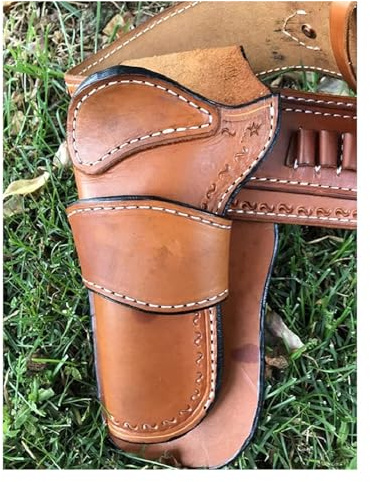 Mittelalterliches Vintage-PU-Leder-Pistolenholster, Revolver-Western-Cowboy-Pistolenhalter, Vintage-Steampunk-Stil-Zubehör für Cosplay-Kostüm-Set