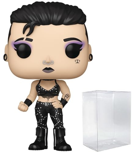 POP WWE: Rhea Ripley Funko Vinyl Figure (Bundled with Compatible Box Protector Case), Multicolor, 3.75 inches