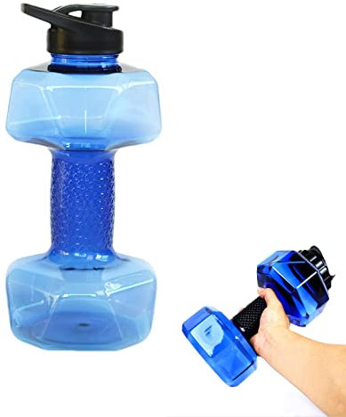 Generisch Hantel Flasche,Große Tragbare Wasserflasche | PET Umweltfreundlicher Sport-Fitness-Übungs-Wasserkrug Für Fitnessstudio, Yog-a, Laufen, Outdoor, Radfahren, Camping