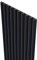 MEBANO. Bleu indigo Lamelles Acoustiques sur Feutre Noir 240x53 cm Panneaux Muraux Acoustiques Absorption Sonore et Décoration Murale élégante Panneaux Muraux en MDF