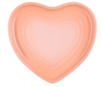 Le Creuset Stoneware Heart Shaped Spoon Rest, 5, Peche