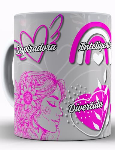 Tazas Motivación Mujer Minimalista Palabras Inspiradoras Frases Motivadoras Autoestima Regalo Ideal Cerámica Original Té Café Especial Amigas Salud Mental Cumpleaños Decoración Inspiración (BEIGE)
