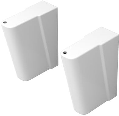 Coppia Piedini Da Appoggio Per Pilozzo Lavatoio 60x50 Cm Linea Messico, Alti 40 Cm, In Ceramica Bianco Lucida Dal Design Moderno