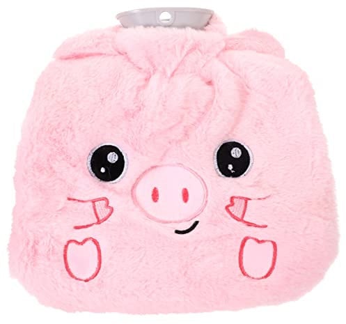 Healeved Hot Water Bottle Hand Warmer Plush Warm Water Bag for Girls Portable for Winter Hands Heating Pad