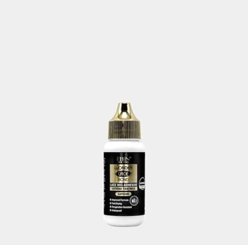 Ebin New York Wonder Bond Lace Wig Glue Extra Mega Hold 35ml (Black, 35ml)