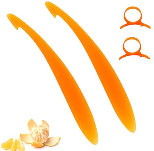 4Pcs Orange Peeler Tool, Orange Peeler, Peeler Orange Peeler Citrus Peeler Fruit Peeler Creative Peeler Lemon Citrus Fruit(Orange Color)