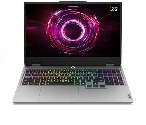 Lenovo LOQ 15AHP10 Gaming AI Laptop | 15.6 FHD 144Hz LCD | NVIDIA GeForce RTX 5060 | AMD Ryzen 7 250 | 16GB RAM | 1TB SSD | Win11 | QWERTZ | Luna gris | AI Chip LA1 | G-SYNC | 3 meses GamePass