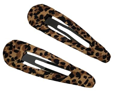 amangul 2 x Haarspangen mit Vintage-Leopardenmuster, Wassertropfen-Haarspange für Damen, Modeschmuck, Alltagskleidung, Haar-Accessoires (Wassertropfen)