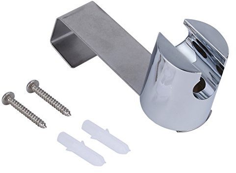 Handheld Shower Head Holder Hook for Bidet Sprayer and Bathroom Shower, Stainless Steel & ABS Wall Mount Brushed Finish, Universal Fit (Spezialsteck)
