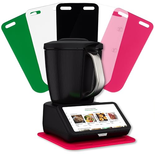 Lieblingsmensch Acryl Gleitbrett für Thermomix TM7 | Farbwahl | 46x25cm | stabiler Stand durch Gummifüße & leichtes Verschieben dank Teflongleitern | einfache Handhabung | passend für jede Küche