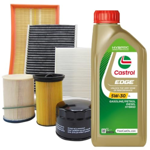 KIT TAGLIANDO COMPATIBILE CON VW GOLF 7 VII 1.4 TGI CNG FILTRI + 4LT OLIO 5W30