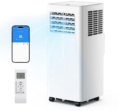 EUHOMY - Aire acondicionado portátil con 14.000 BTU, unidad de CA portátil 5 en 1, hasta 650 metros cuadrados