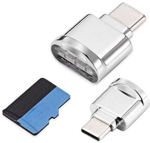 ChenYang 2 Pack USB C Micro SD Kartenleser USB C auf Micro SD SDXC TF Karte Mini Leseadapter