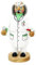 Wichtelstube-Kollektion Holz Räuchermann Räuchermännchen Räucherfigur Alter Arzt mit grauen Haaren 10 x 8 x 20 cm