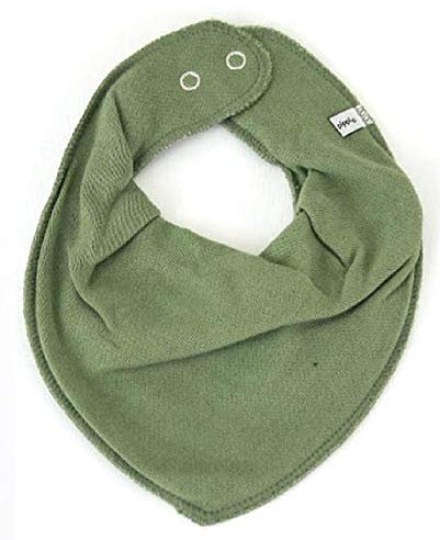 Pippi Baby Halstuch Lätzchen Dreieckstuch Biobaumwolle UNI (olivgrün)