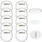 FOGAWA 30 pcs Buttons Selber Machen ohne Buttonmaschine 60mm Button Pins Anstecker Schulkinder Transparente DIY Ansteckbuttons mit Sicherheitsnadel und Buttonpapier für Oktoberfest Schule