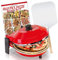 SPICE - Forno Pizza CALIENTE con pietra refrattaria 32 cm 400 gradi Resistenza circolare + Pala 66 cm in alluminio alimentare + Ricettario Rustici Pizze Focacce