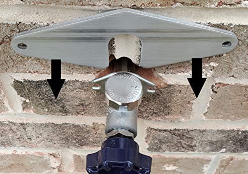 BluMare Research Hose Bib Buddy - Mounting Plate - Anchor it - Without Removing The Faucet. No Plumbing! Any Faucet Old, New, and Shark Bites!