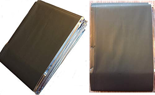 AMPRI Rettungsdecke Notfalldecke Rettungsfolie 210x160 cm Oliv Silber